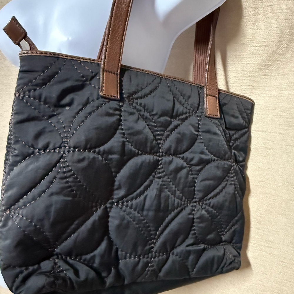 Fossil Black and Brown Quilted Shoulder Bag - Picture 3 of 5